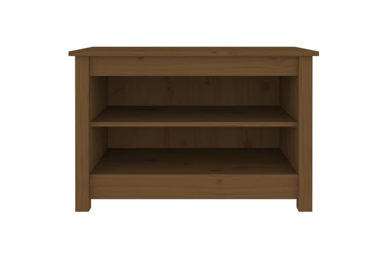 beBasic Skobenk honningbrun 70x38x45,5 cm heltre furu - Brun - Møbler - Stoler & lenestoler - Benk - Skohylle med benk