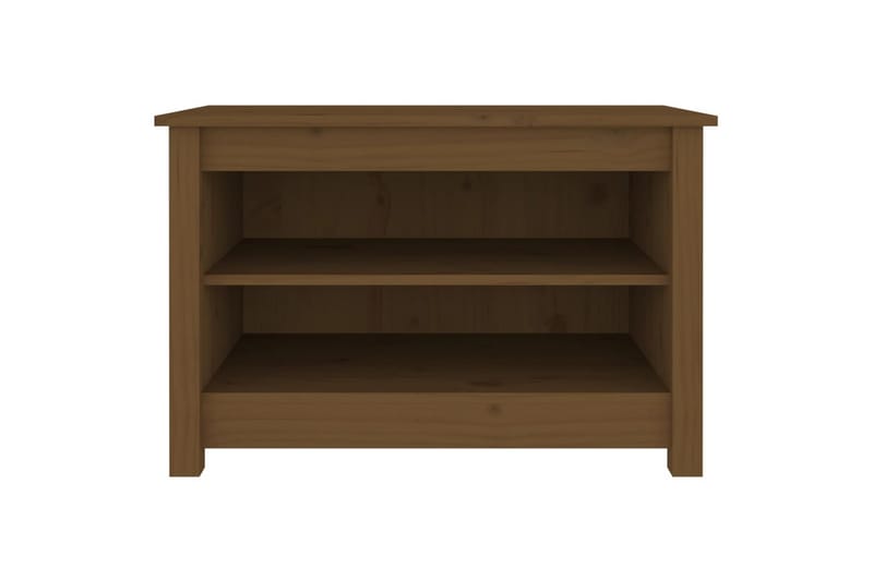 beBasic Skobenk honningbrun 70x38x45,5 cm heltre furu - Brun - Gangoppbevaring - Skohylle med benk