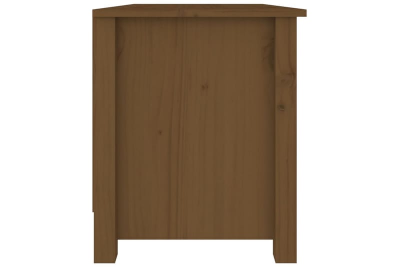 beBasic Skobenk honningbrun 70x38x45,5 cm heltre furu - Brun - Møbler - Stoler & lenestoler - Benk - Skohylle med benk
