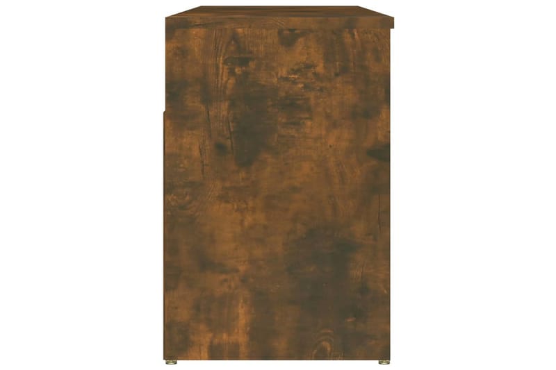 beBasic Skobenk røkt eik 105x30x45 cm konstruert tre - Brun - Møbler - Stoler & lenestoler - Benk - Skohylle med benk