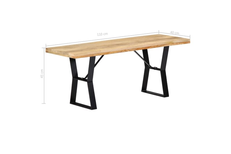 Benk 110 cm heltre mango - Møbler - Stoler & lenestoler - Benk - Entrebenk