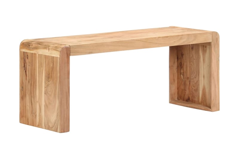 Benk 110x38x46 cm heltre akasie - Brun - Møbler - Stoler & lenestoler - Benk - Entrebenk