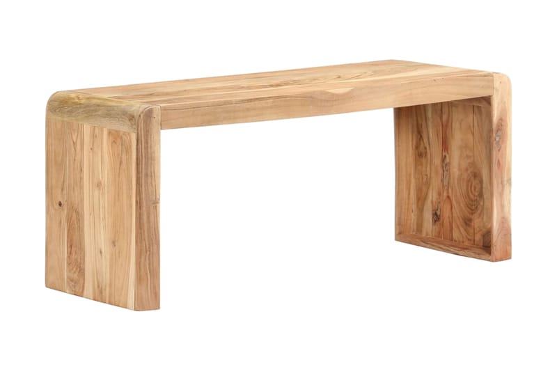 Benk 110x38x46 cm heltre akasie - Brun - Møbler - Stoler & lenestoler - Benk - Entrebenk