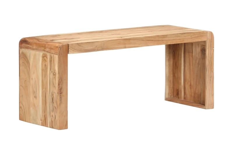 Benk 110x38x46 cm heltre akasie - Brun - Møbler - Stoler & lenestoler - Benk - Entrebenk