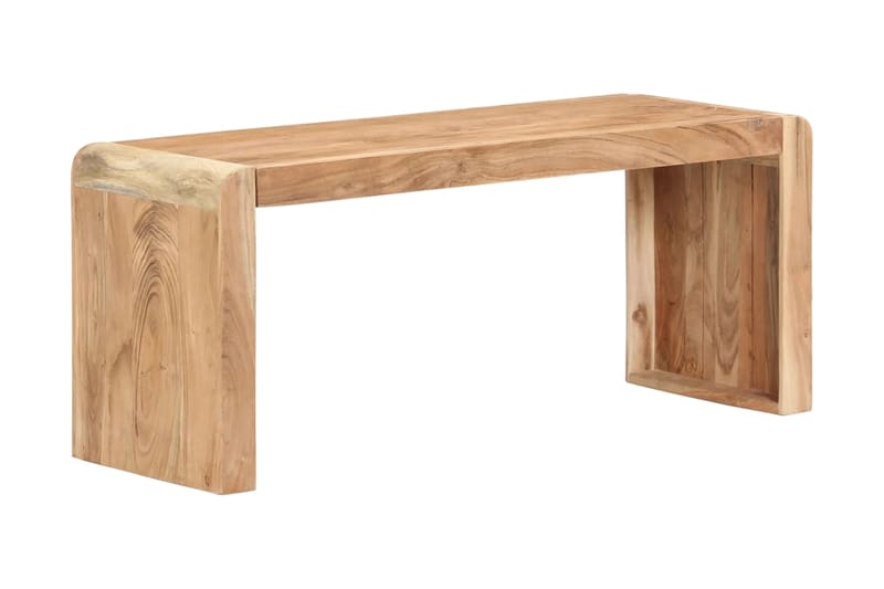 Benk 110x38x46 cm heltre akasie - Brun - Møbler - Stoler & lenestoler - Benk - Entrebenk