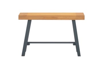Benk 80 cm heltre teak - Brun - Møbler - Stoler & lenestoler - Benk - Entrebenk
