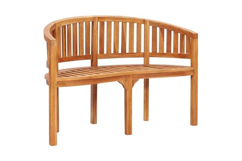 Benk bananformet 120 cm heltre teak - Møbler - Stoler & lenestoler - Benk