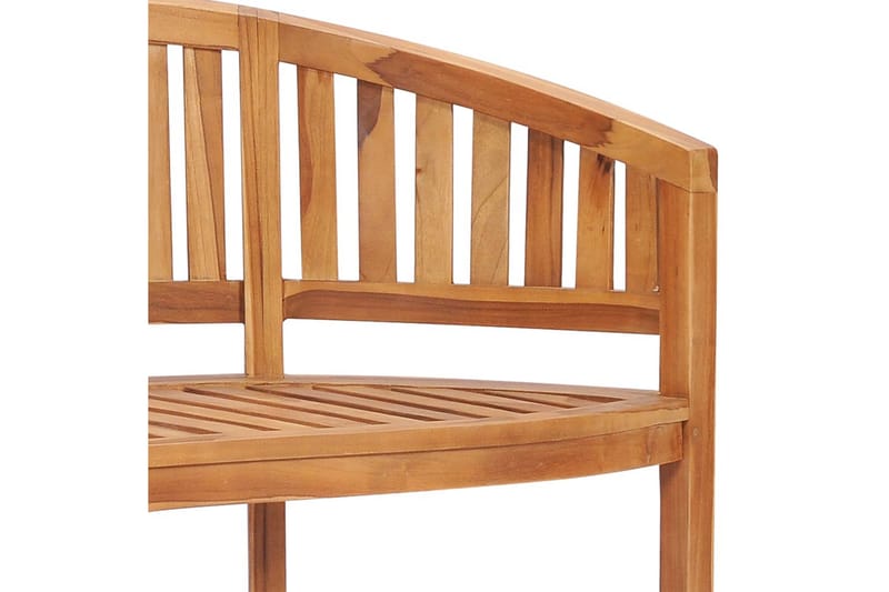Benk bananformet 120 cm heltre teak - Møbler - Stoler & lenestoler - Benk