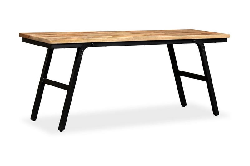 Benk gjenvunnet teak og stål 110x35x45 cm - Teak - Møbler - Stoler & lenestoler - Benk - Entrebenk