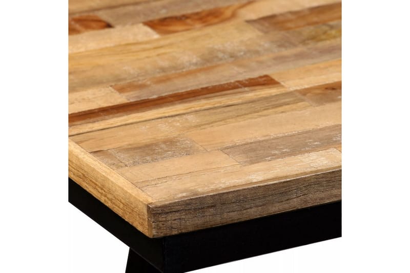 Benk gjenvunnet teak og stål 110x35x45 cm - Teak - Møbler - Stoler & lenestoler - Benk - Entrebenk