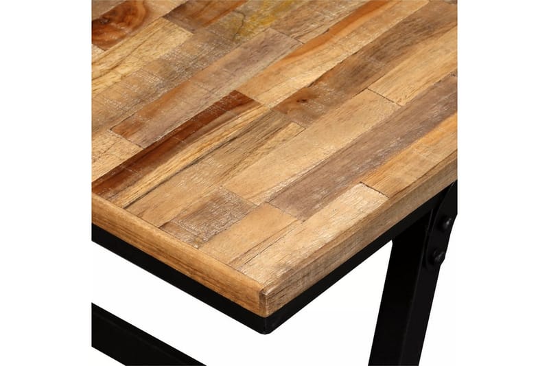 Benk gjenvunnet teak og stål 110x35x45 cm - Teak - Møbler - Stoler & lenestoler - Benk - Entrebenk