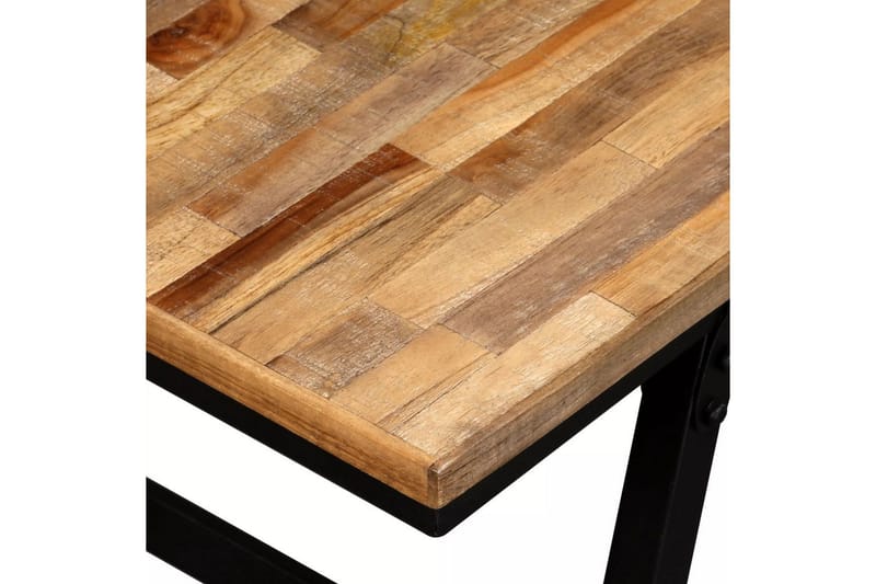 Benk gjenvunnet teak og stål 160x35x45 cm - Teak - Møbler - Stoler & lenestoler - Benk - Entrebenk