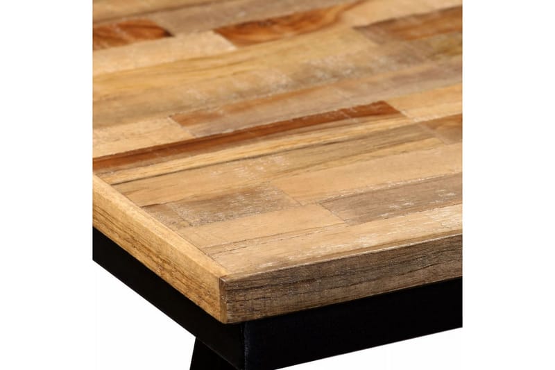 Benk gjenvunnet teak og stål 160x35x45 cm - Teak - Møbler - Stoler & lenestoler - Benk - Entrebenk