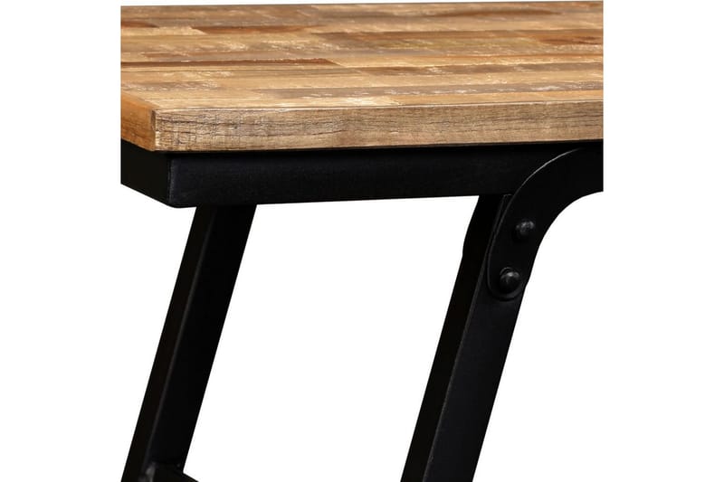 Benk gjenvunnet teak og stål 160x35x45 cm - Teak - Møbler - Stoler & lenestoler - Benk - Entrebenk