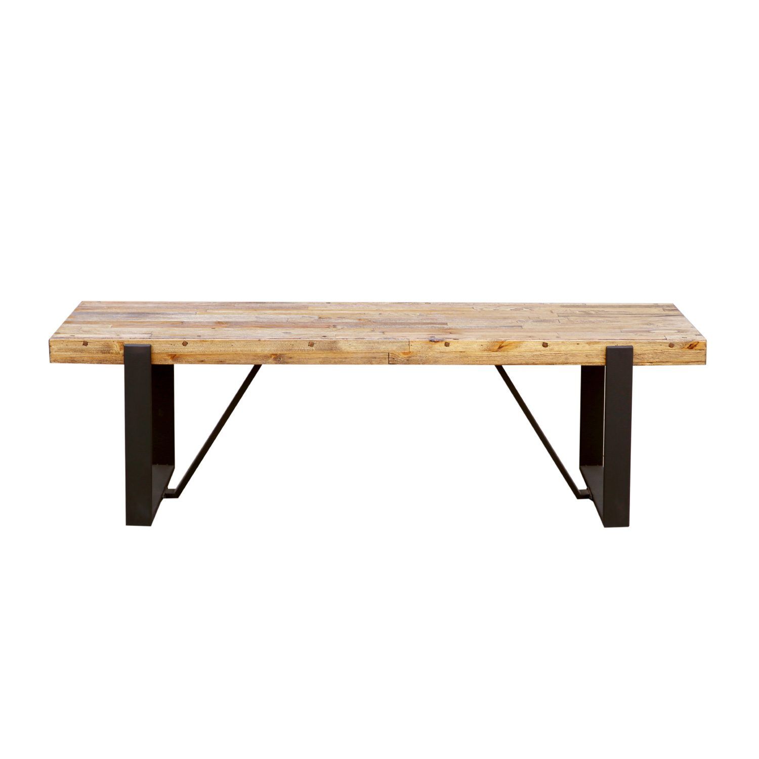 Benk HOME4YOU Ironbridge 150x40x46 cm furu - brun