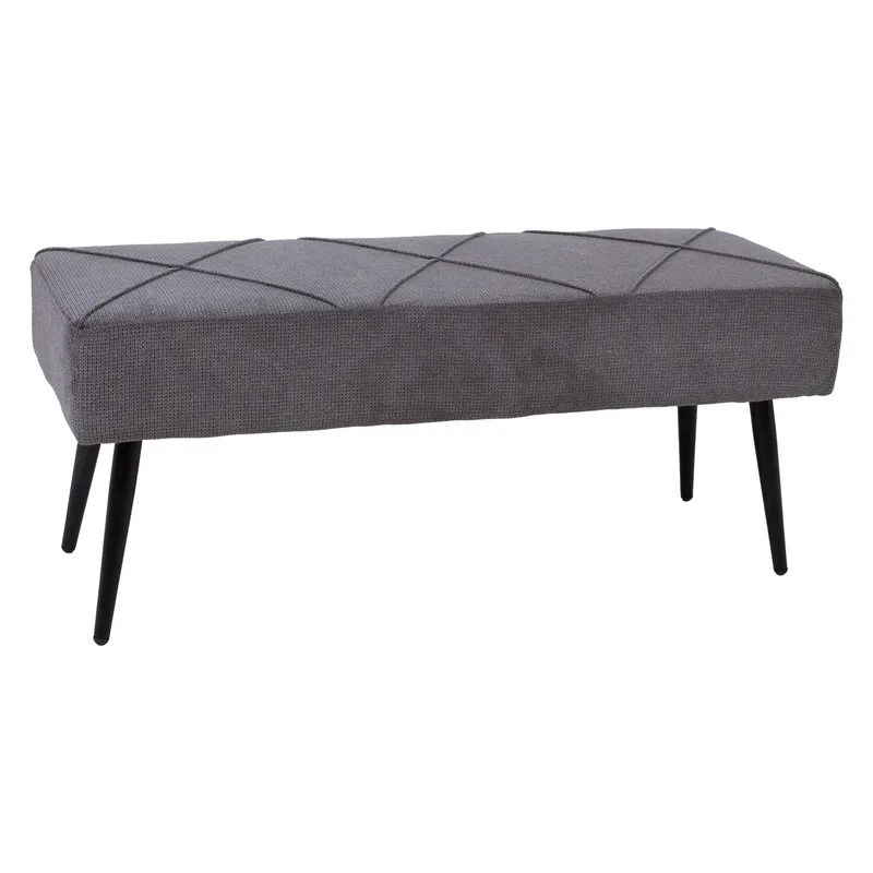 Benk HOME4YOU Kelsi Grå - grå - Møbler - Stoler & lenestoler - Benk - Entrebenk