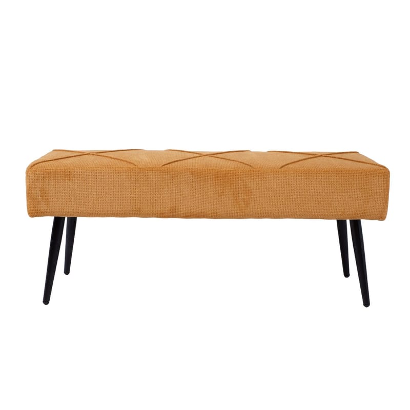 Benk HOME4YOU Kelsi Mørk gul - mørk gul - Møbler - Stoler & lenestoler - Benk - Entrebenk