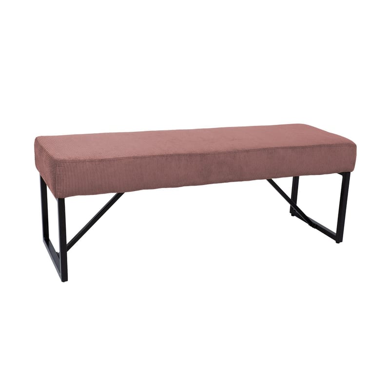 Benk HOME4YOU Myla Rosa kordfløyel - vintage rosa - Møbler - Stoler & lenestoler - Benk - Entrebenk