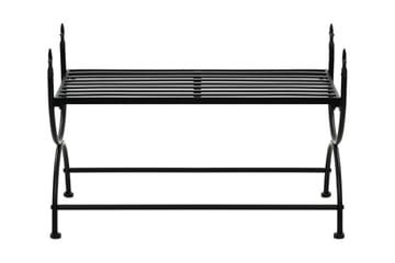 Benk i gammeldags stil metall 83x42x55 cm svart - Møbler - Stoler & lenestoler - Benk - Entrebenk
