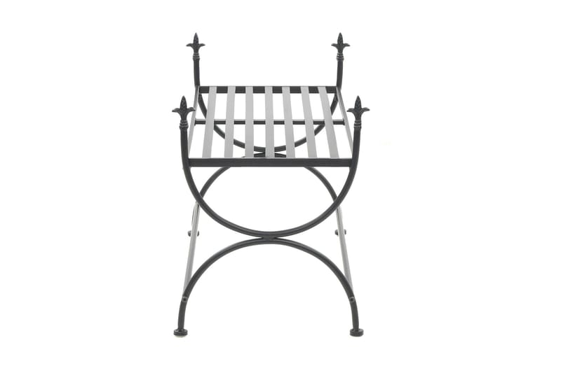 Benk i gammeldags stil metall 83x42x55 cm svart - Møbler - Stoler & lenestoler - Benk - Entrebenk