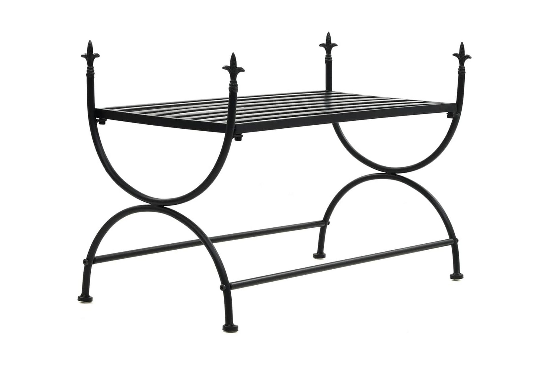 Benk i gammeldags stil metall 83x42x55 cm svart - Møbler - Stoler & lenestoler - Benk - Entrebenk