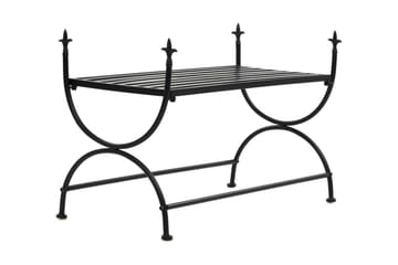 Benk i gammeldags stil metall 83x42x55 cm svart - Møbler - Stoler & lenestoler - Benk - Entrebenk