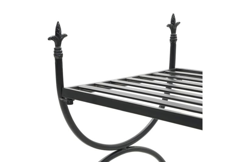 Benk i gammeldags stil metall 83x42x55 cm svart - Møbler - Stoler & lenestoler - Benk - Entrebenk