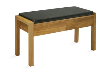 Benk MONDEO med 2 skuffer 88xD36xH492cm - Møbler - Stoler & lenestoler - Benk - Entrebenk - Entrebenk med oppbevaring