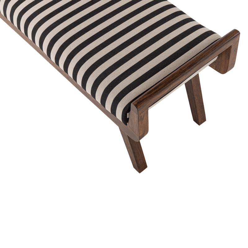 Benk Valo 157 cm - Svart/Hvit - Møbler - Stoler & lenestoler - Benk - Entrebenk