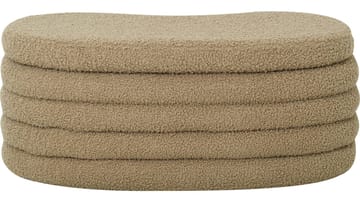 Benk Valvik med Organisk Form - Beige - Møbler - Stoler & lenestoler - Benk - Entrebenk