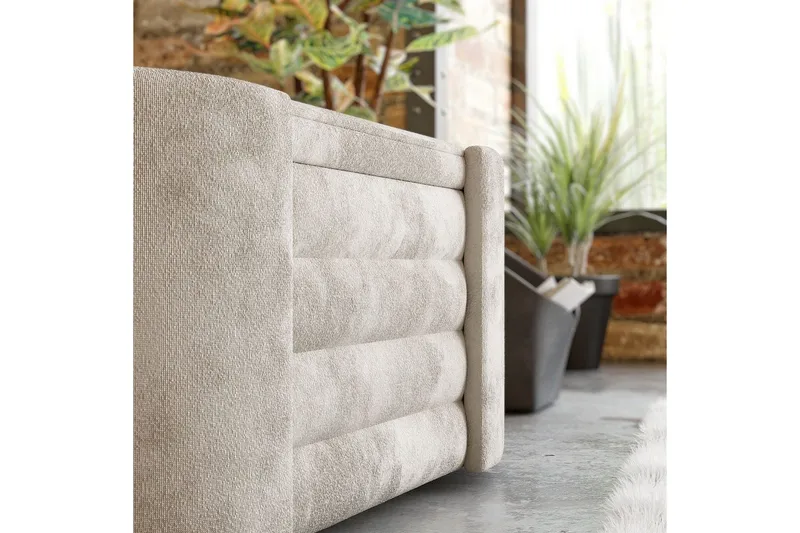 Benk Veyaa Krem i Boks - Cremehvit - Møbler - Stoler & lenestoler - Krakk - Fotskammel - Sovbar fotskammel