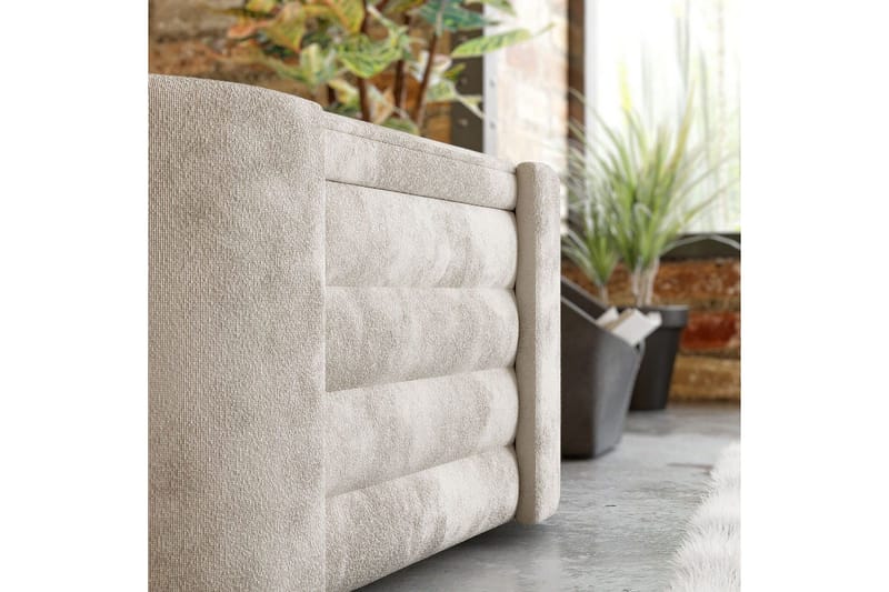 Benk Veyaa Krem i Boks - Cremehvit - Møbler - Stoler & lenestoler - Krakk - Fotskammel - Sovbar fotskammel