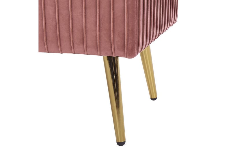 Benken Paterson Rosa/Gull - Rosa/Gull - Møbler - Stoler & lenestoler - Benk - Entrebenk