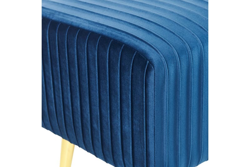 Benken Paterson Blå/Gull - Blå/Gull - Møbler - Stoler & lenestoler - Benk - Entrebenk