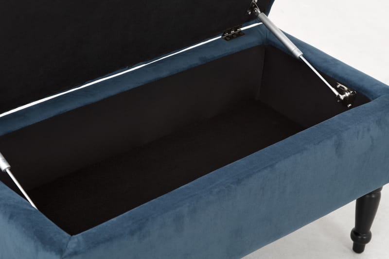 Bodiam Sittebenk 80 cm - Mørkeblå - Entrebenk med oppbevaring - Sittebenk med oppbevaring - Oppbevaringsbenk - Entrebenk - Benk