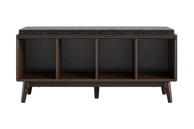 Brittany Sittebenk 118 cm Brun - Novogratz - Møbler - Stoler & lenestoler - Benk - Entrebenk - Entrebenk med oppbevaring