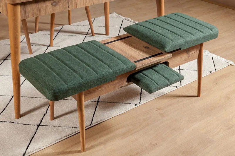 Corralez benk 51 cm - Tre / Natur / Grønn - Møbler - Stoler & lenestoler - Benk - Entrebenk