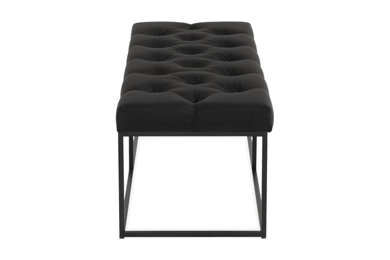 Ella Benk 120cm Dypheftet - Svart - Møbler - Stoler & lenestoler - Benk - Entrebenk