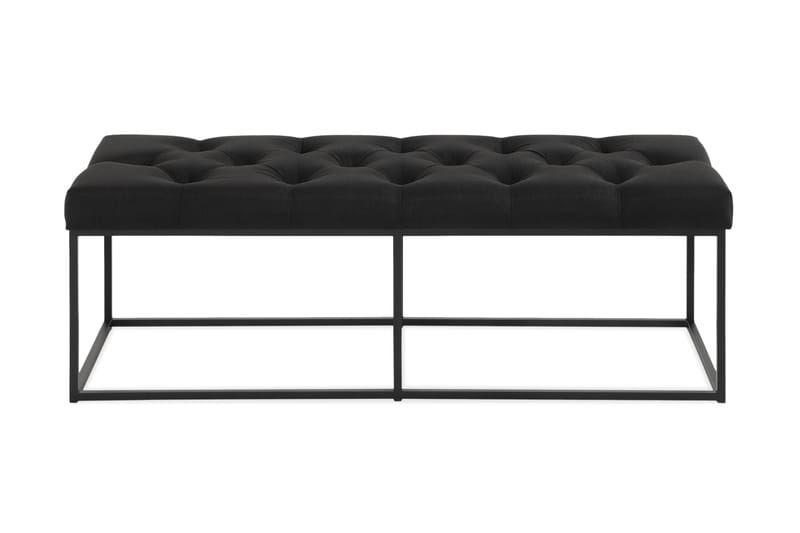 Ella Benk 120cm Dypheftet - Svart - Møbler - Stoler & lenestoler - Benk - Entrebenk