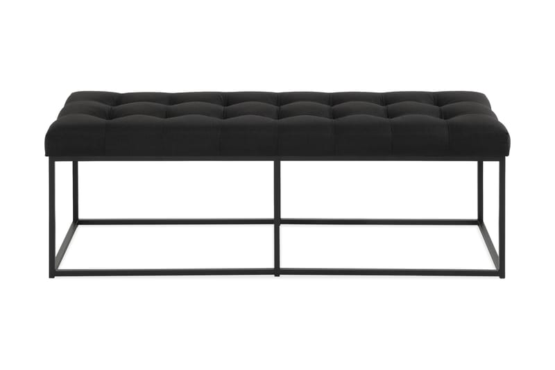 Ella Benk 120cm Rutete - Svart - Møbler - Stoler & lenestoler - Benk - Entrebenk