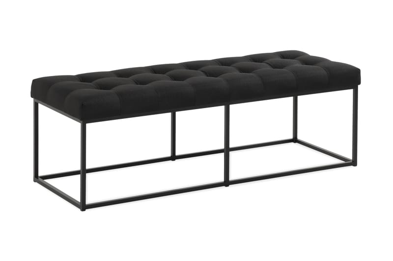 Ella Benk 120cm Rutete, Svart