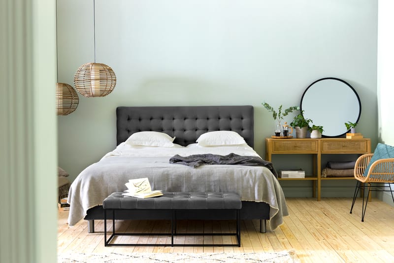 Ella Sittebenk 120 cm Rutete - Mørkegrå - Møbler - Stoler & lenestoler - Benk - Entrebenk