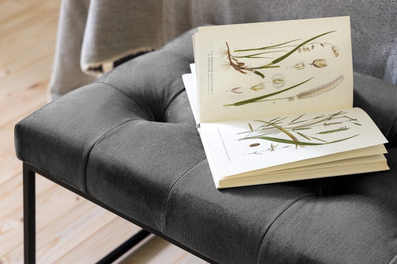 Ella Sittebenk 120 cm Rutete - Mørkegrå - Møbler - Stoler & lenestoler - Benk - Entrebenk