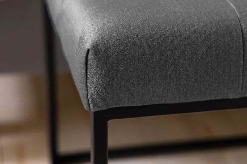 Ella Sittebenk 120 cm Rutete - Mørkegrå - Møbler - Stoler & lenestoler - Benk - Entrebenk