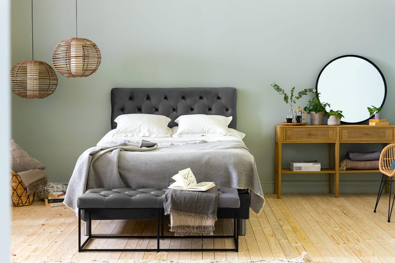 Ella Sittebenk 120cm Dypheftende - Mørkegrå - Møbler - Stoler & lenestoler - Benk - Entrebenk