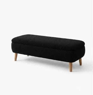 Benk Atelier Del Sofa Rena (90 x 45 x 30 cm) Svart - Svart - Møbler - Stoler & lenestoler - Benk - Entrebenk - Entrebenk med oppbevaring