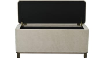 Benk Fjalar med Oppbevaring 110 cm - Beige - Møbler - Stoler & lenestoler - Benk - Entrebenk - Entrebenk med oppbevaring
