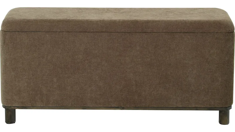Benk Fjalar med Oppbevaring 110 cm, Brun