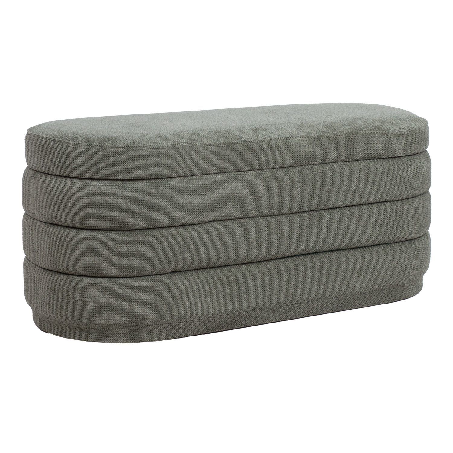 Benk HOME4YOU Hiro 104x44xh44 cm med oppbevaring Grønn - grønn