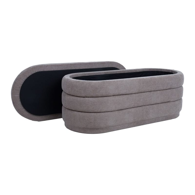 Benk HOME4YOU Hiro 104x44xh44 cm med oppbevaring Lysebrun - lys brun - Møbler - Stoler & lenestoler - Benk - Entrebenk